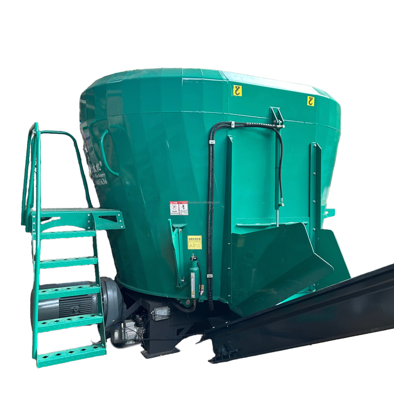 8-9 CBM Single Auger Stationary TMR Mixer