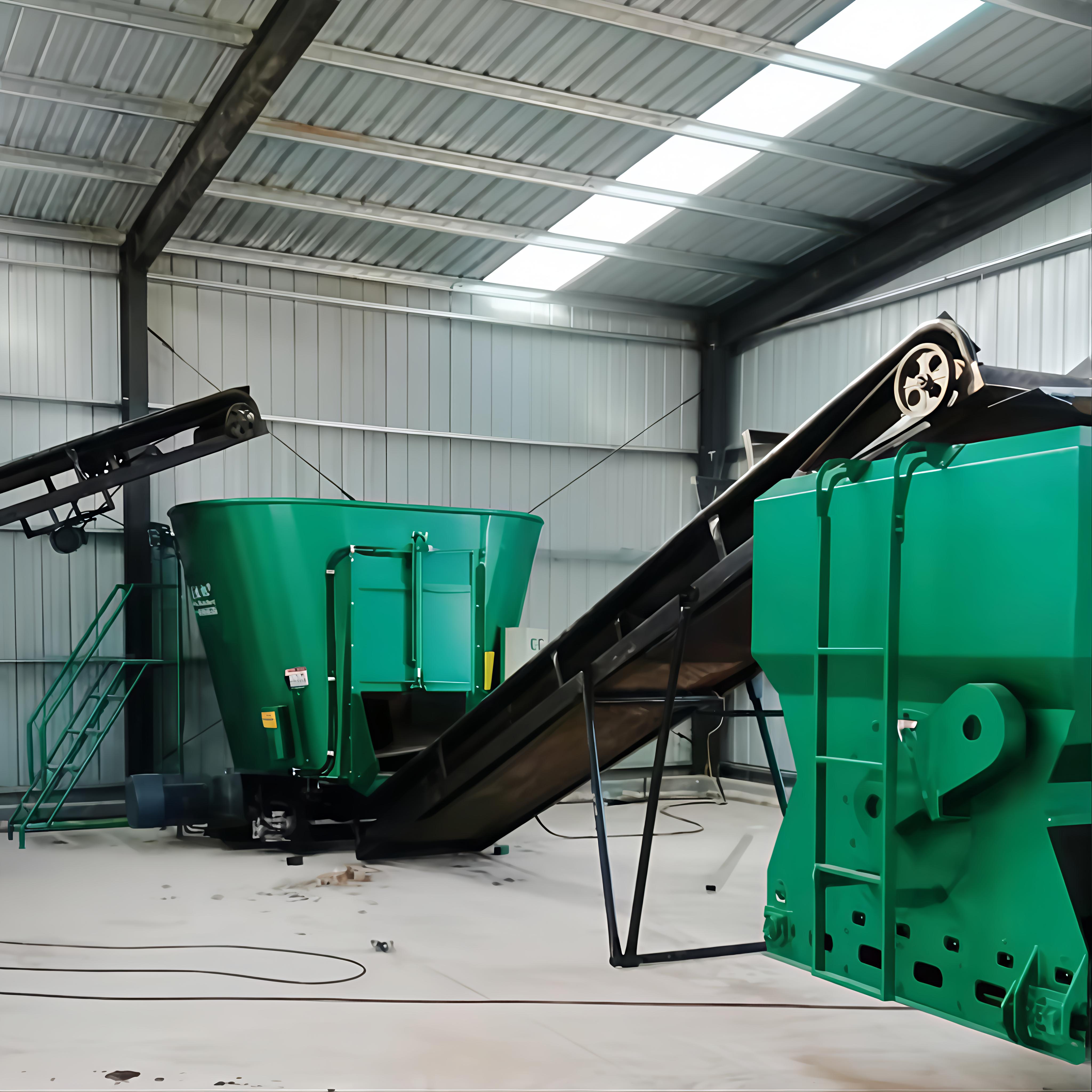 3-5 CBM Single Auger Stationary TMR Mixer