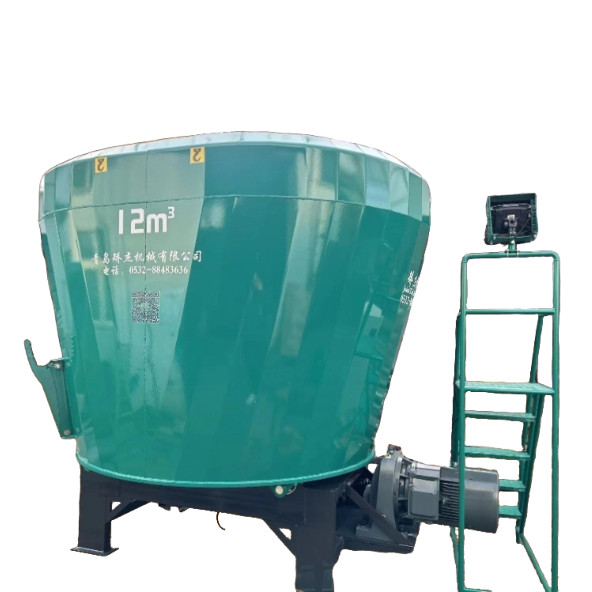 10-12 CBM Single Auger Stationary TMR Mixer