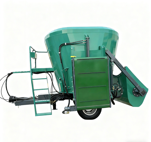 New Customizable 7m&sup3;Trailer Type TMR Mixer for Cattle with High Productivity