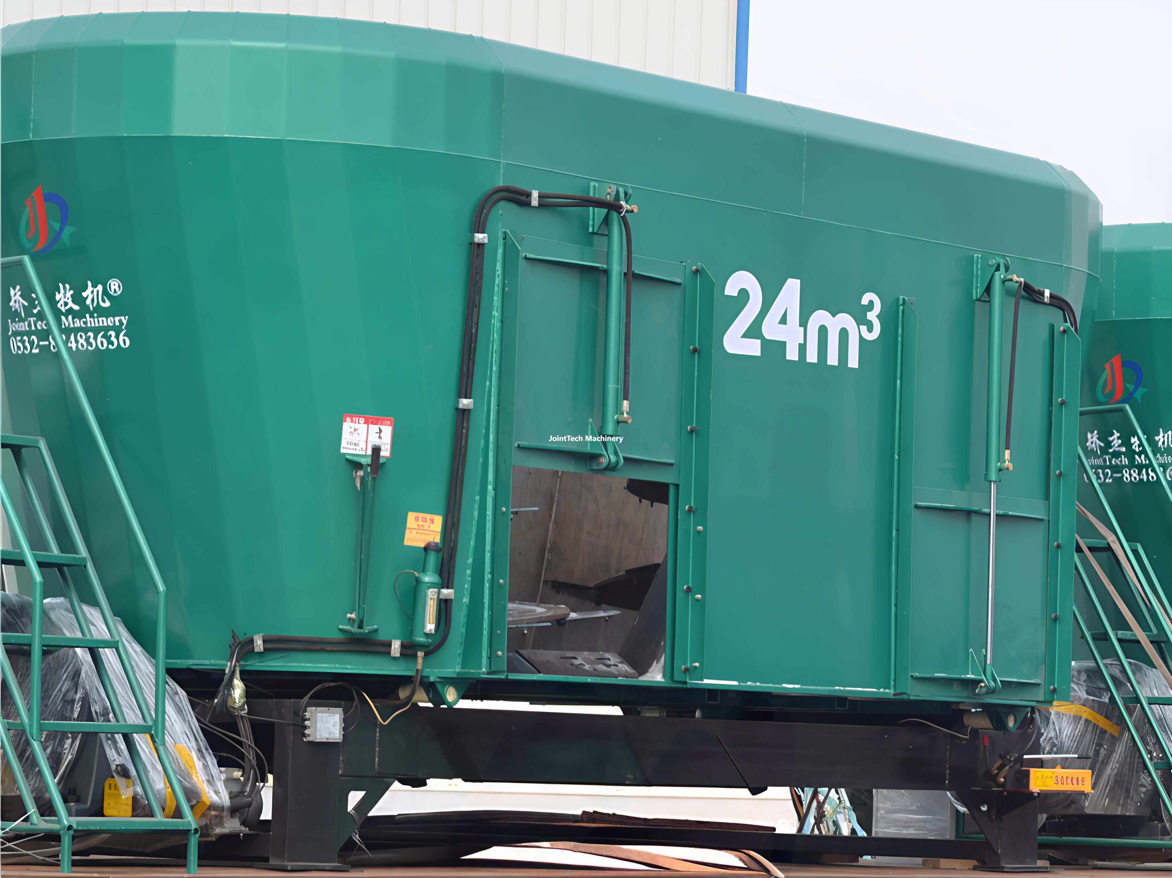 Double discharge door