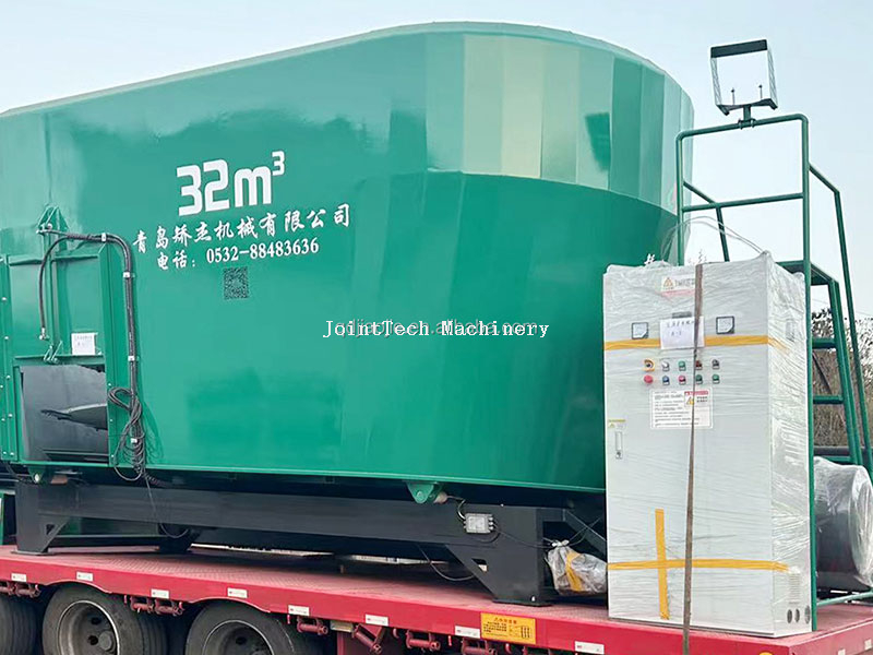 30-33 CBM Double Vertical Auger Stationary TMR Mixer