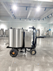 200L Electric Ride On Calf Milk Feeding Cart For Dairy Farm