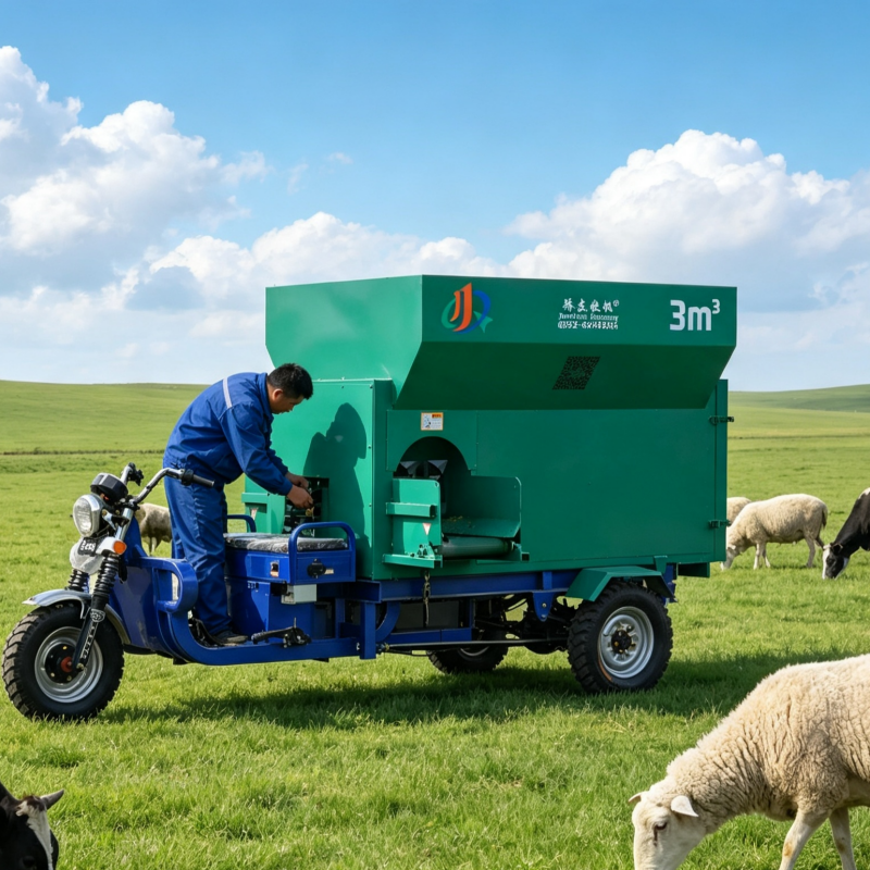 Farm 3m&sup3; Feed Spreader Realizes High Efficiency, Labor Saving and Low Feed Waste