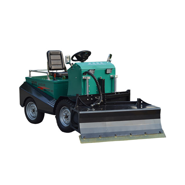 A machine handling materials in an industrial environment